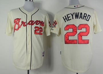 Jason Heyward Atlanta Braves cream jersey