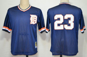 Kirk Gibson Mesh Batting Practice Detroit Tigers navy Throwback jersey