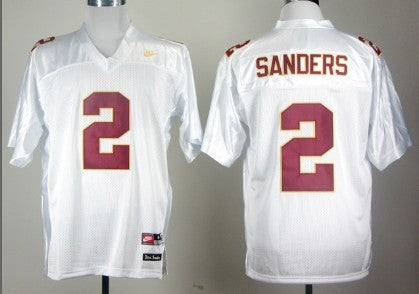 Deion Sanders Florida State Seminoles white jersey
