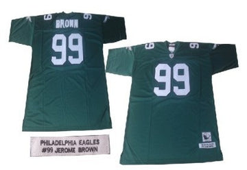 Jerome Brown Philadelphia Eagles green Throwback jersey