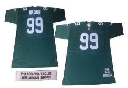 Jerome Brown Philadelphia Eagles green Throwback jersey