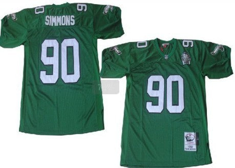 Clyde Simmons Philadelphia Eagles green Throwback jersey