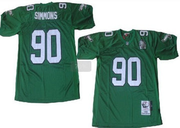 Clyde Simmons Philadelphia Eagles green Throwback jersey