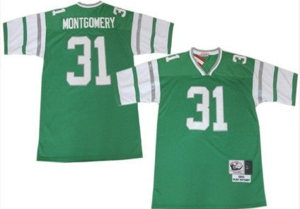 Wilbert Montgomery Philadelphia Eagles green Throwback jersey