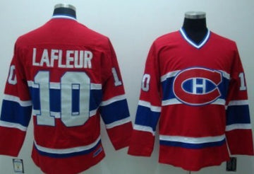 Guy Lafleur Montreal Canadiens red Throwback jersey