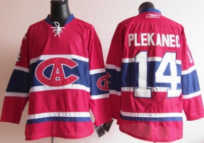Tomas Plekanec Montreal Canadiens red jersey
