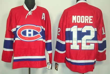 Dickie Moore Montreal Canadiens red Throwback jersey