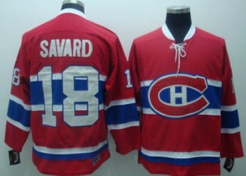 Serge Savard Montreal Canadiens red Throwback jersey