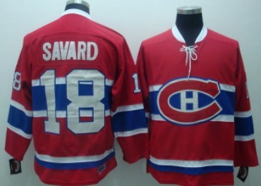 Serge Savard Montreal Canadiens red Throwback jersey