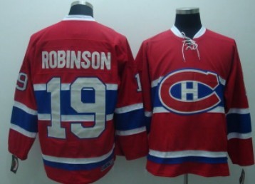 Larry Robinson Montreal Canadiens red Throwback jersey