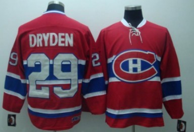 Ken Dryden Montreal Canadiens red Throwback jersey