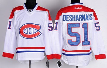 David Desharnais Montreal Canadiens white jersey