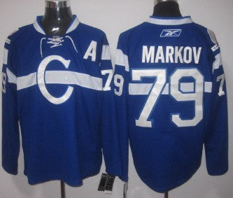 Andrei Markov Montreal Canadiens blue jersey