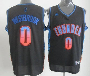 Russell Westbrook Oklahoma City Thunder black Fashion jersey