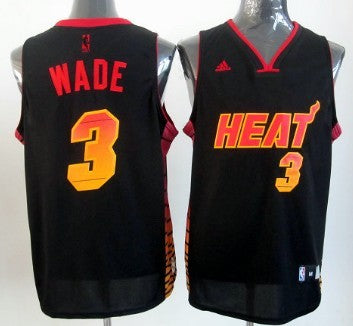 Dwyane Wade Miami Heat black Fashion jersey