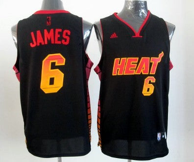 LeBron James Miami Heat black Fashion jersey