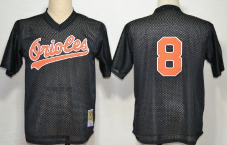 Cal Ripken Mesh Batting Practice Baltimore Orioles black Throwback jersey