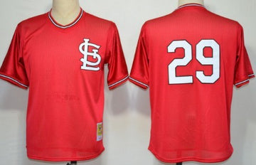 Vince Coleman Mesh Batting Practice St. Louis Cardinals red Throwback jersey