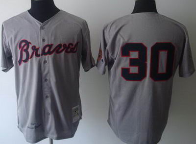 Orlando Cepeda Atlanta Braves gray Throwback jersey