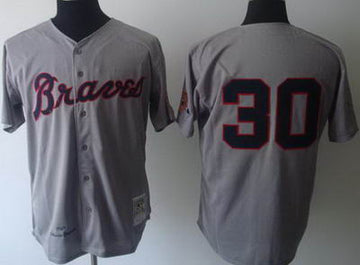 Orlando Cepeda Atlanta Braves gray Throwback jersey