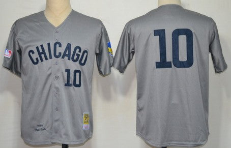 Ron Santo Chicago Cubs gray Throwback jersey