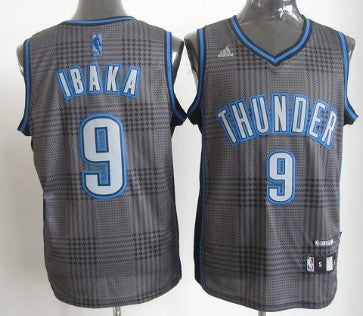 Serge Ibaka Oklahoma City Thunder black Fashion jersey
