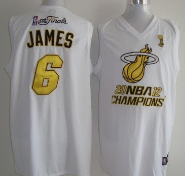 LeBron James Miami Heat white jersey