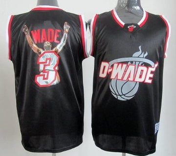 Dwyane Wade Miami Heat black Fashion jersey