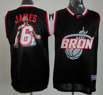 LeBron James Miami Heat black Fashion jersey