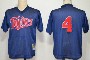 Paul Molitor Mesh Batting Practice Minnesota Twins navy Throwback jersey