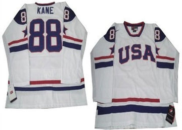 Patrick Kane Team USA Hockey white jersey