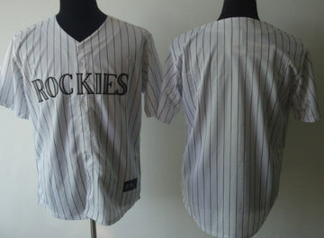 Custom Colorado Rockies white jersey