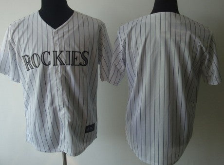 Custom Colorado Rockies white jersey