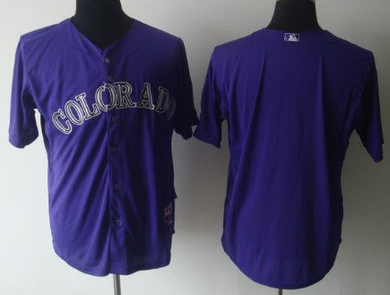 Custom Colorado Rockies purple jersey