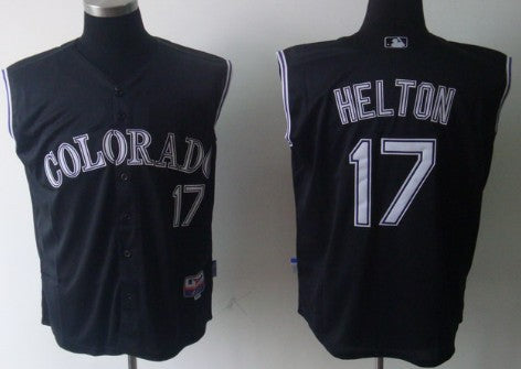 Todd Helton Colorado Rockies black jersey
