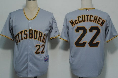 Andrew McCutchen Pittsburgh Pirates gray jersey