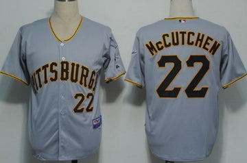 Andrew McCutchen Pittsburgh Pirates gray jersey