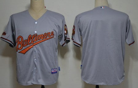 Custom Baltimore Orioles gray jersey