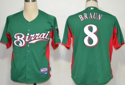 Ryan Braun Milwaukee Brewers green jersey