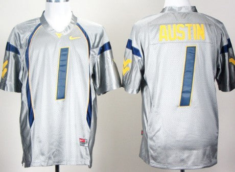 Tavon Austin West Virginia Mountaineers gray jersey