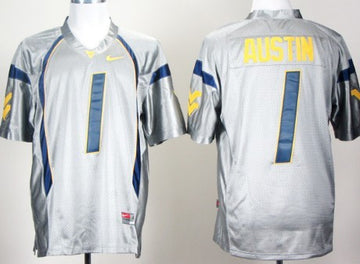 Tavon Austin West Virginia Mountaineers gray jersey