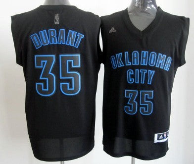 Kevin Durant All Oklahoma City Thunder black Fashion jersey
