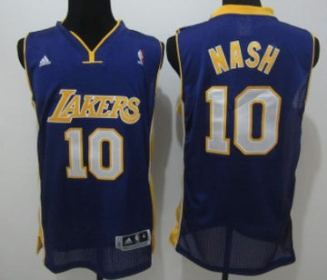 Steve Nash Los Angeles Lakers purple jersey