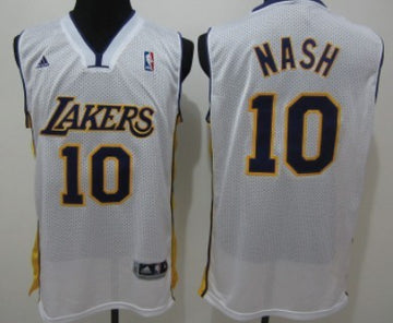 Steve Nash Los Angeles Lakers white jersey