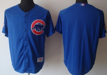 Custom Chicago Cubs blue jersey