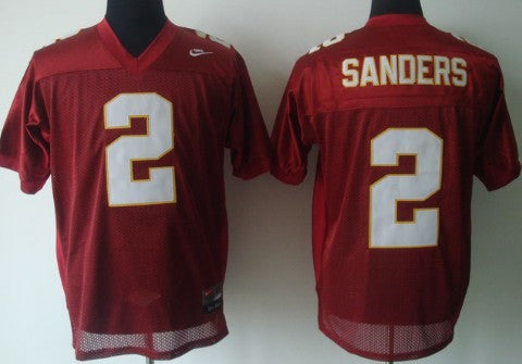 Deion Sanders Florida State Seminoles red jersey