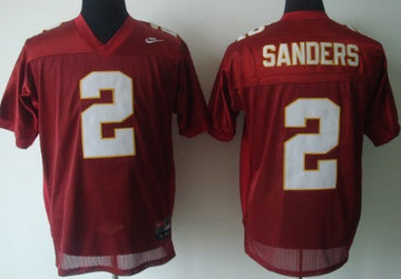 Deion Sanders Florida State Seminoles red jersey