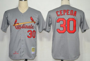 Orlando Cepeda St. Louis Cardinals gray Throwback jersey