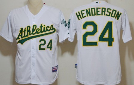Rickey Henderson Oakland Athletics white jersey