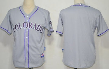 Custom Colorado Rockies gray jersey